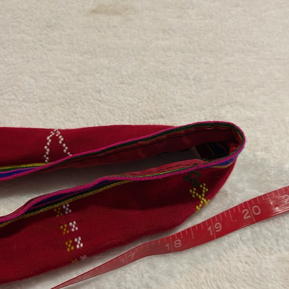India Red and Black Striped Women's Shoulder Bag - Picture 11 of 11